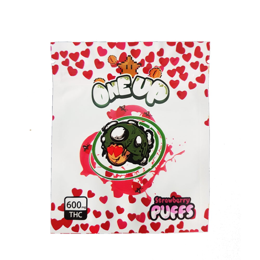 One Up Strawberry puffs