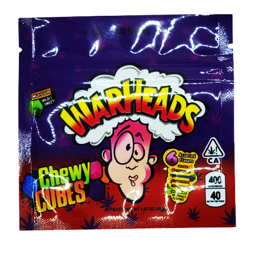 WARHEADS SOUR CHEWY CUBES 400mg